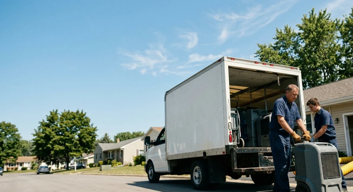 Water Damage Cleanup in Bourneville, OH near me